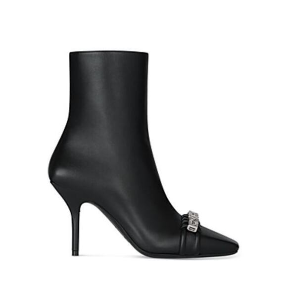 Givenchy Women's G-Woven Square Toe Bootie Black, EUR 37 US 7 - Picture 5 of 12